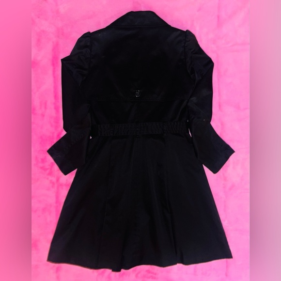 H&M Black Twill Trench Coat - Picture 4 of 4